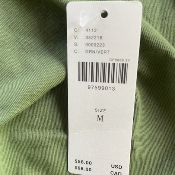 Anthropologie Pilcro Varsity Polo Tank NWT Color: Dill Size: M - Picture 6 of 8